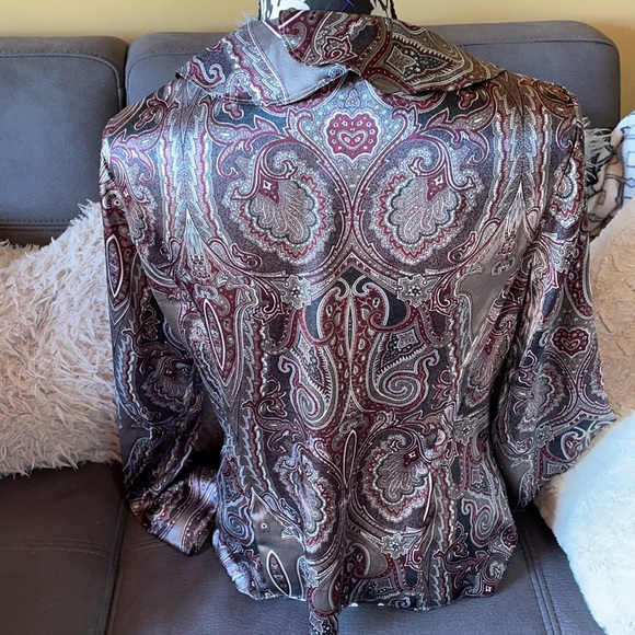 JONES NEW YORK Collection LongSleeve Blouse Size14 - Picture 7 of 9